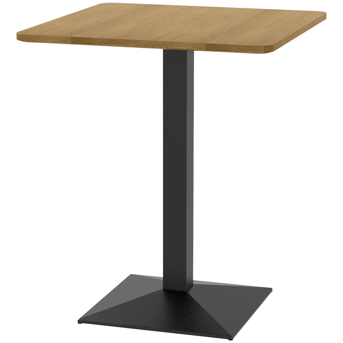 Table à manger carrée 28 po, table à manger moderne avec base en acier, petite table de cuisine compacte