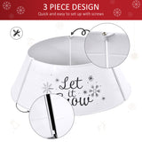 Metal Christmas Tree Collar, 26 Inch Round Christmas Tree Ring for Home Holiday Decoration