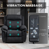 Manual Recliner Chair with Vibration Massage