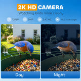 Smart Bird Feeder Camera Solar Powered with AI Identify 16000+ Birds