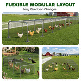 Tunnel pour poules extra long extérieur, enclos pour poules 354