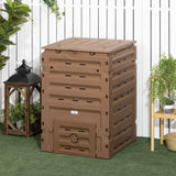 Compost Bin, Garden Composter with 80 Vents and 2