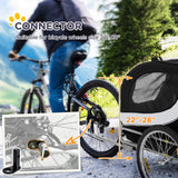 Dog Bike Trailer, Pet Cart Bicycle, Flag for Small Medium Dogs