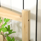 Wood Planter Box with Trellis for Climbing Plants, 43