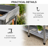Potting Bench Table Garden Work Bench Workstation with Drawer