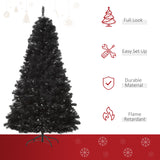 7ft Artificial Christmas Tree Holiday Home Indoor Decoration with Automatic Open