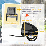 Dog Bike Trailer with Hitch Coupler, Quick Release Wheels