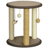 Arbre à chat 17 po, centre d'activités pour chatons avec jouets suspendus