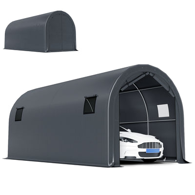 10' x 19' Heavy Duty Carport, Portable Garage Car Canopy Tent Shelter with Reinforced Galvanized Frame