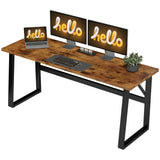 71 Inch Computer Desk, Simple Study Writing Table with Adjustable Feet