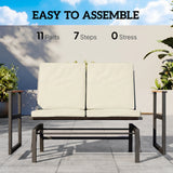Outdoor Glider Bench for 2 Person