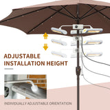 Electric Patio Heater with 3 Heating Panels and Ultra-low Glare