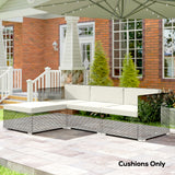 Patio Furniture Cushions Water-Repellent Outdoor Loveseat Cushion Removable Covers 23.6