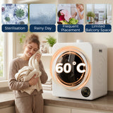 Clothes Dryer with 6 Drying Modes, Laundry Dryer with Stainless Steel Tub 18 lbs