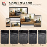 Accent Chair, PU Leather Armchair with Wide Seat, 2 Pillows