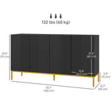 Sideboard Storage Cabinet with Adjustable Shelves