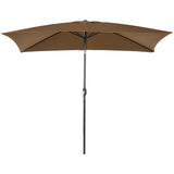 6.5x10ft Rectangle Aluminum Tilt Patio Umbrella