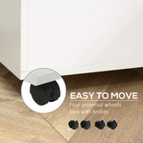 2 Drawer File Cabinet with Lock and Keys, Mobile Vertical Filing Cabinet with Wheels and Drawers