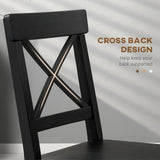 Wooden Dining Chairs Set of 2