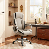 Ergonomic Office Chair PU Leather Executive on Rolling Wheels Task Computer Height Adjustable Swivel Ergonomic