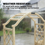 Wooden Garden Arch with 2 Planter Boxes