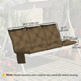 Bench Cushion Water-Repellent Outdoor Furniture Pad Seater Swing Chair 59.1