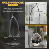 Hammock Chair Stand, Hanging Heavy Duty Steel Frame Hammock Stand Only with Chain for Indoor & Outdoor Use