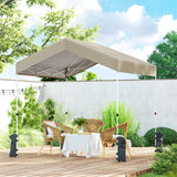 8 x 8 ft Pop Up Canopy Tent with 1-Button Push Easy Setup, UPF 50+ A-Frame Outdoor Instant Canopy