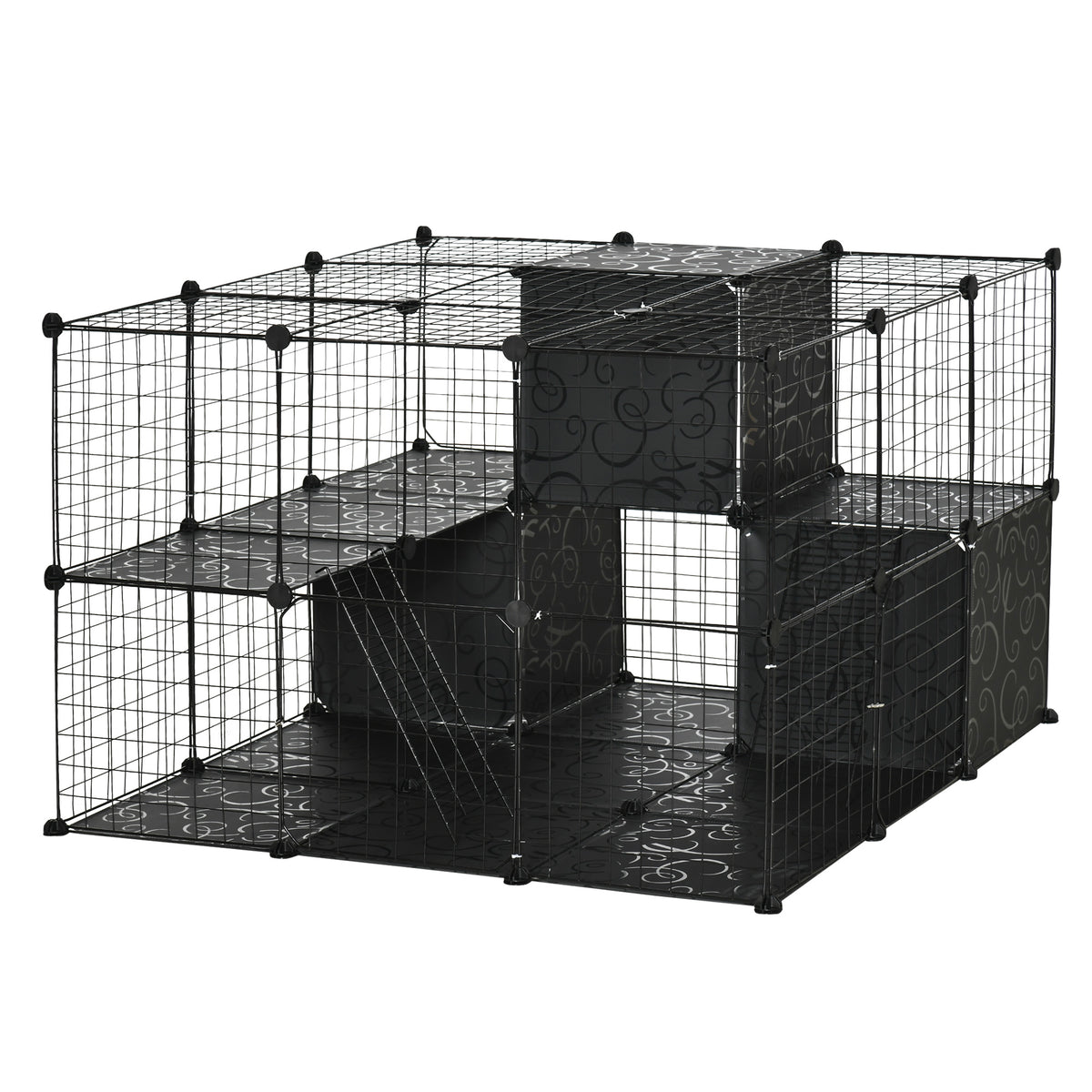Parc pour animal de compagnie 56 panneaux cage pour petit animal pour lapin
