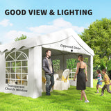 13'x26' Heavy Duty Large Party Tent & Carport with Removable Sidewalls
