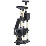 68-inch Multi-Level Cat Scratching Tree Kitty Activity Center Post Tower Condo Pet Furniture w/ Toy