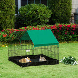 Cage métallique d'extérieur pour petits animaux pour lapins et chats