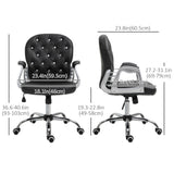 Office Chair, Computer Desk Chair with Adjustable Height and Tufted Back