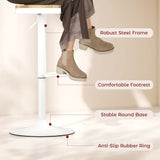 Wood Barstools Set of 2, Swivel Bar Stools with Adjustable Height for Kitchen Counter