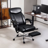 6 Point Massage Office Chair with Remote, Ergonomic Reclining Computer Desk Chair with Footrest