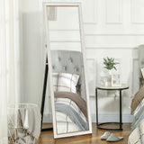Floor Standing Mirror, Leaning or Wall Mirror with Frame for Bedroom