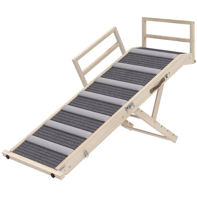 Dog Ramp, Folding Pet Ramp, 4 Adjustable Height from 15