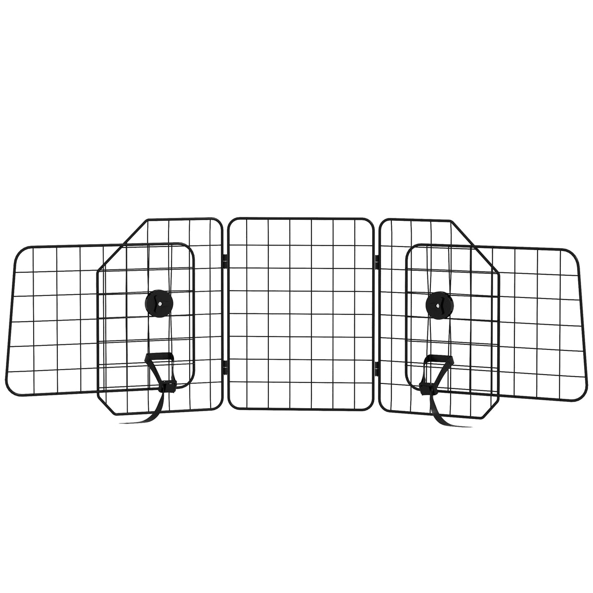 Dog Car Barrier for SUV, Adjustable Car Divider for Trunk Cargo Area, Heavy-Duty Steel Wire Mesh Barrier