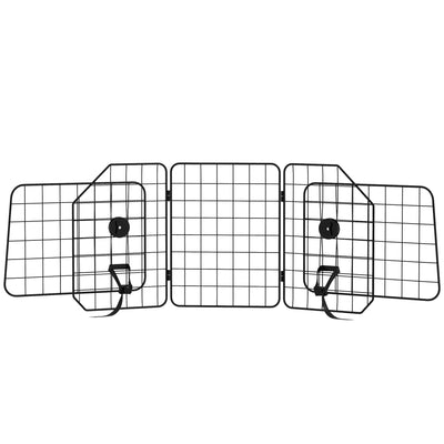 Dog Car Barrier for SUV, Adjustable Car Divider for Trunk Cargo Area, Heavy-Duty Steel Wire Mesh Barrier