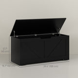 39.4 Inches Storage Chest, Storage Trunk with 2 Safety Hinges for Living Room