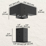 8PCS Pergola Kit, Pergola Brackets with 3-Way & 4-Way Corner Brackets for 4