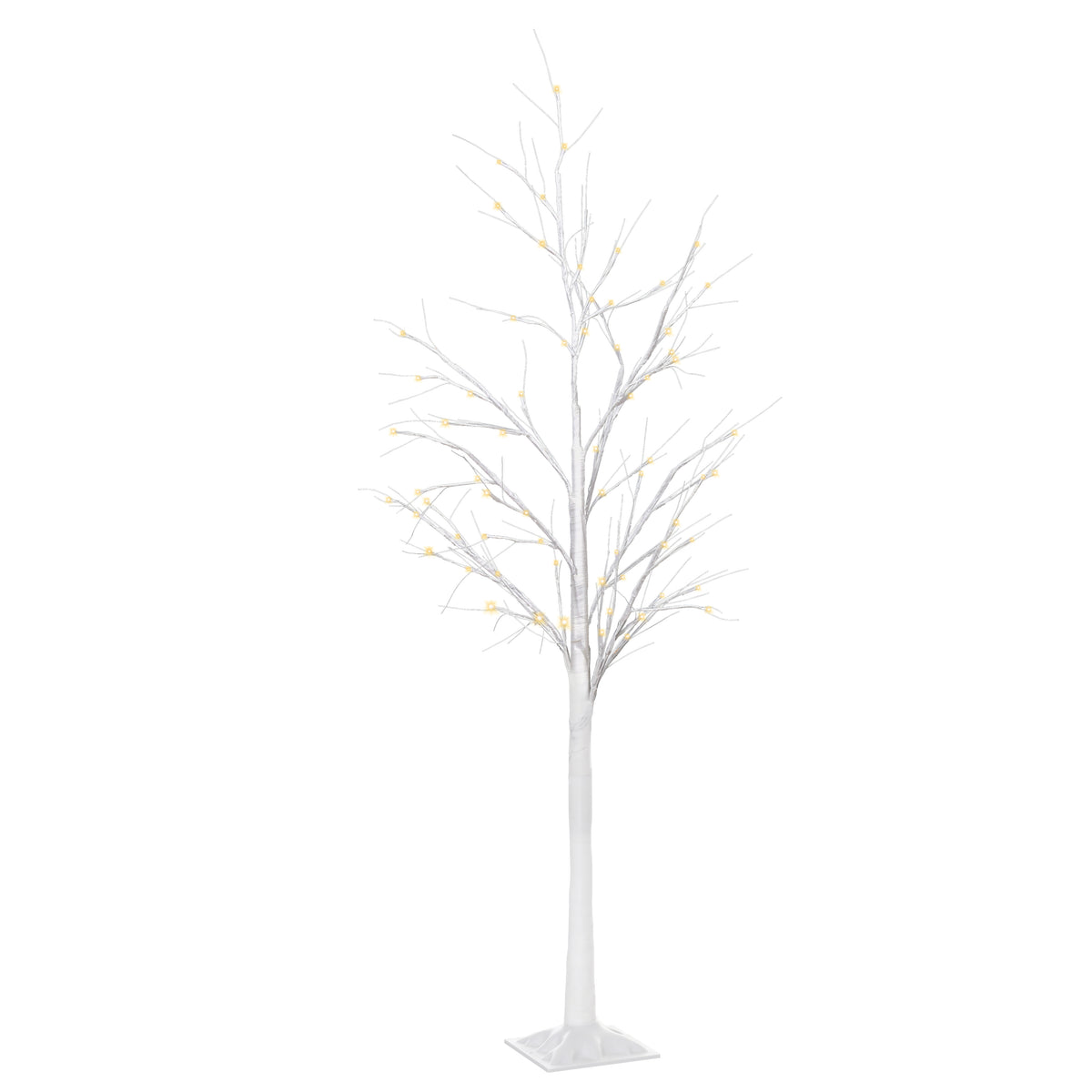 5FT Garden Birch Tree Light with 58 Warm LEDs and 8 Light Modes