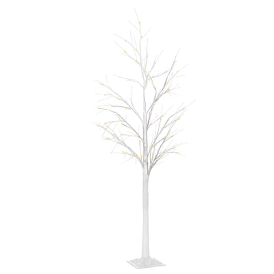 5FT Garden Birch Tree Light with 58 Warm LEDs and 8 Light Modes