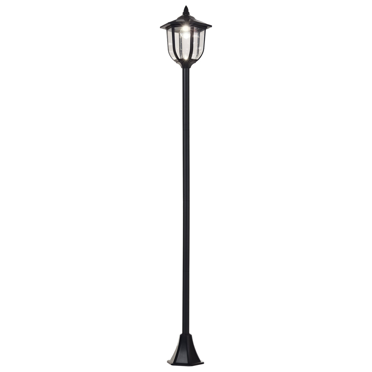 Solar Torch Lights Outdoor Garden Lighting 6 LED Water-Resist Auto On/Off 6 Hours
