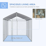 Dog Kennel Outdoor, Heavy Duty Playpen with Secure Lock, 13.1' x