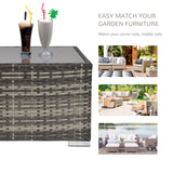 Rattan Garden Coffee Table, 25.6
