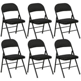 Set of 6 Metal Foldable Chairs