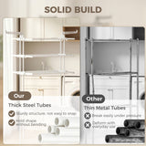 5-Tier Clothes Drying Rack, Foldable Laundry Drying Rack with Wheels