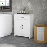 Bathroom Storage, Bathroom Cabinet with 2 Doors, Adjustable Shelves for Living Room Kitchen, 23.6