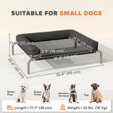 Lit pour chien surélevé, couchette portable pour chien avec mailles respirantes